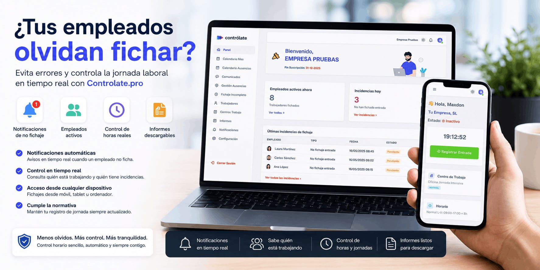 Qué hacer cuando los empleados olvidan fichar en el trabajo